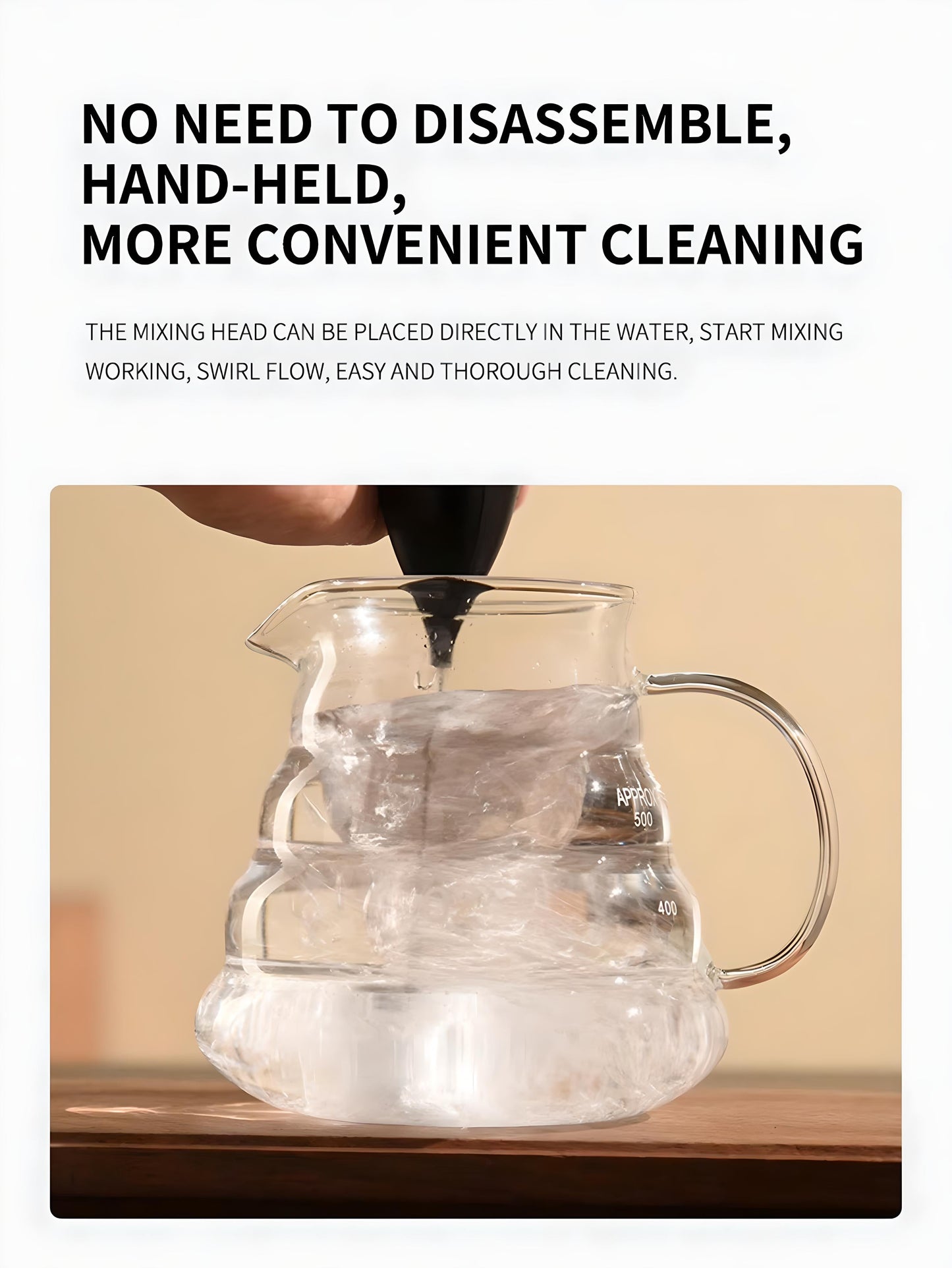 ☕ Hand-Held Milk Frother – Strong, Fast & Portable Foam Maker 🧋