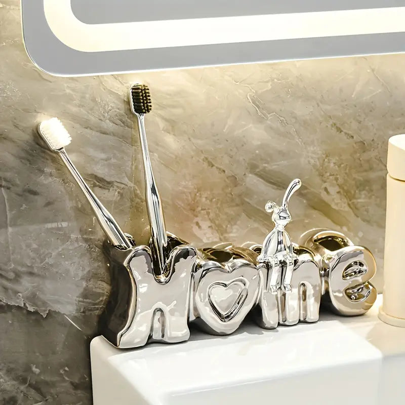 Creative Ceramic Bathroom Toothbrush Holder