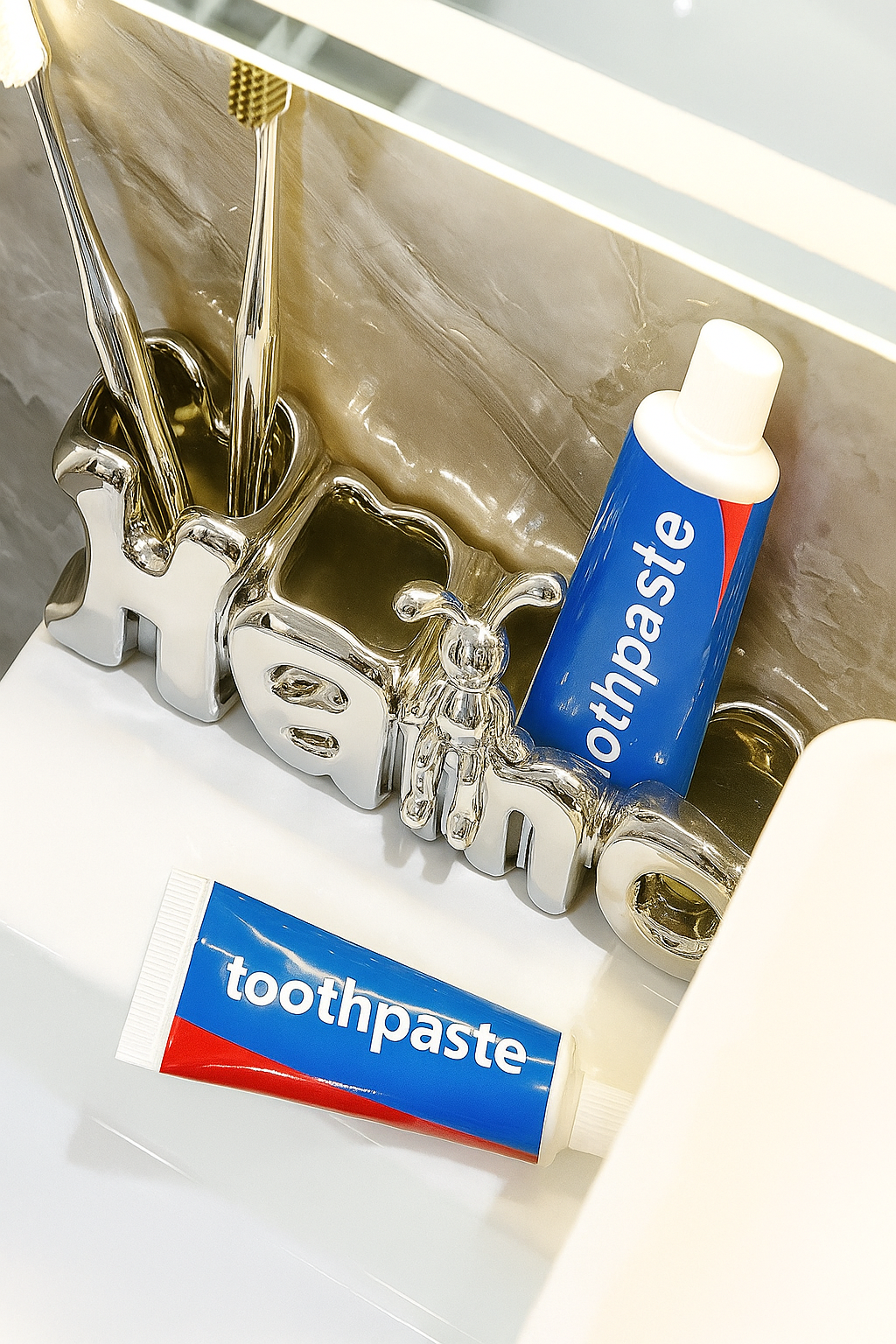 Creative Ceramic Bathroom Toothbrush Holder