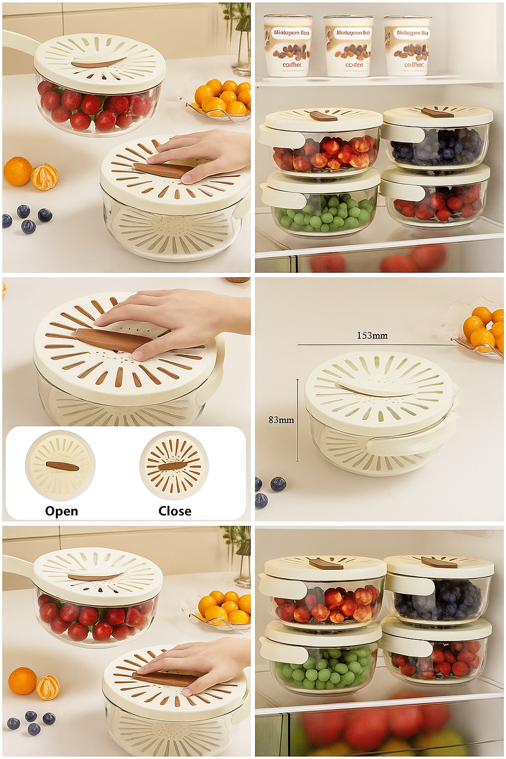 Multi-Purpose Basket With Foldable Handles