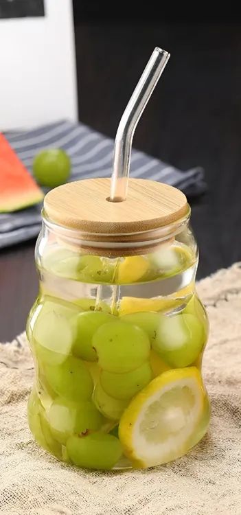 π₯ Elegant Glass Sipper β Stylish, Reusable & Eco-Friendly