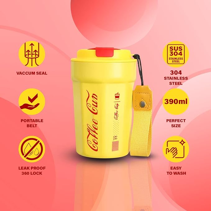 π Coffee Cola Vacuum Cup | π Leak-Proof β’ β Hot & Cold β’ π‘ 380ml