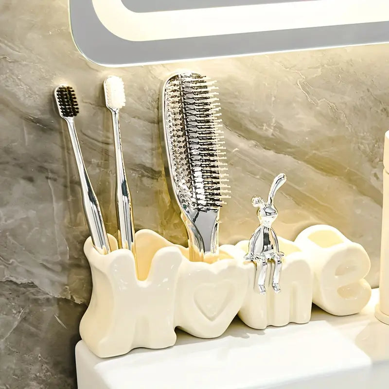Creative Ceramic Bathroom Toothbrush Holder
