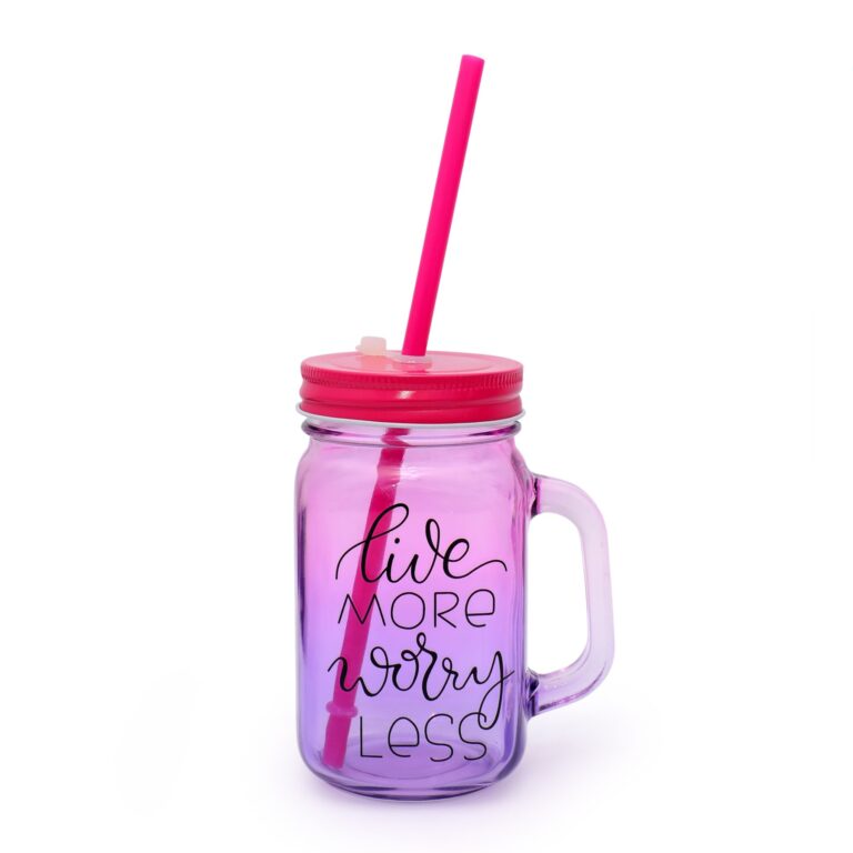 Crystal Colored Mason Jar
