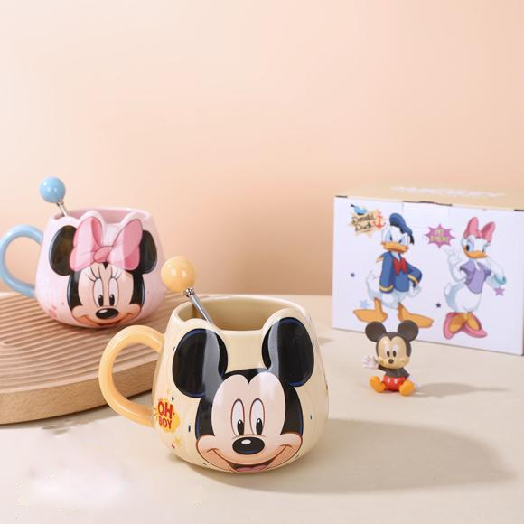 Disney Mickey & Minnie | Donald & Daisy Couple Ceramic Coffee Cups β Big Belly Mug