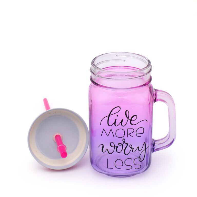 Crystal Colored Mason Jar