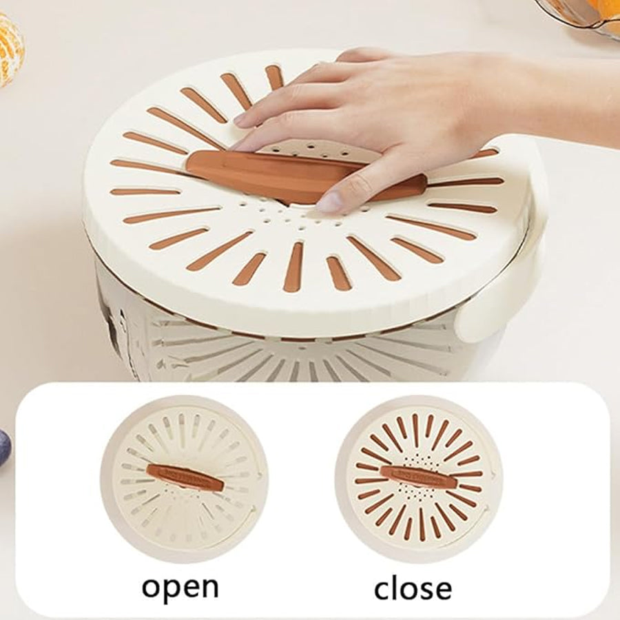 Multi-Purpose Basket With Foldable Handles