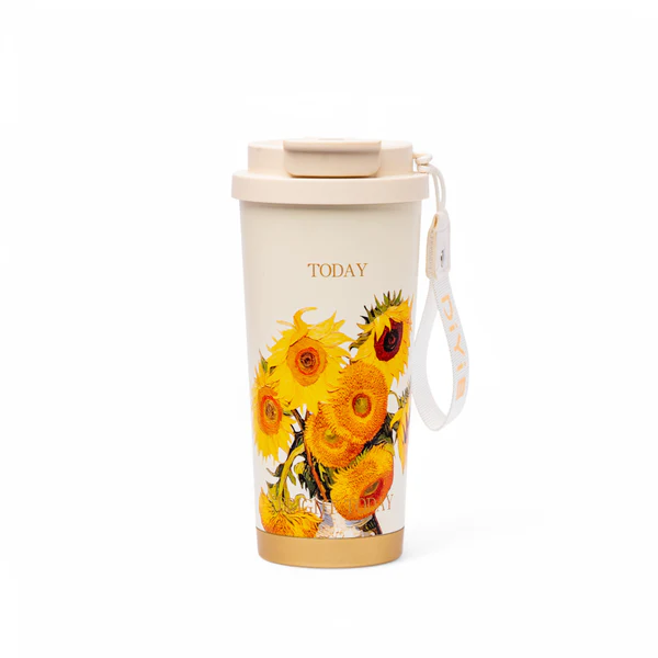 Thermotrek Stainless Steel Insulated Tumbler with Floral Pattern - 17.8 oz (528ml)