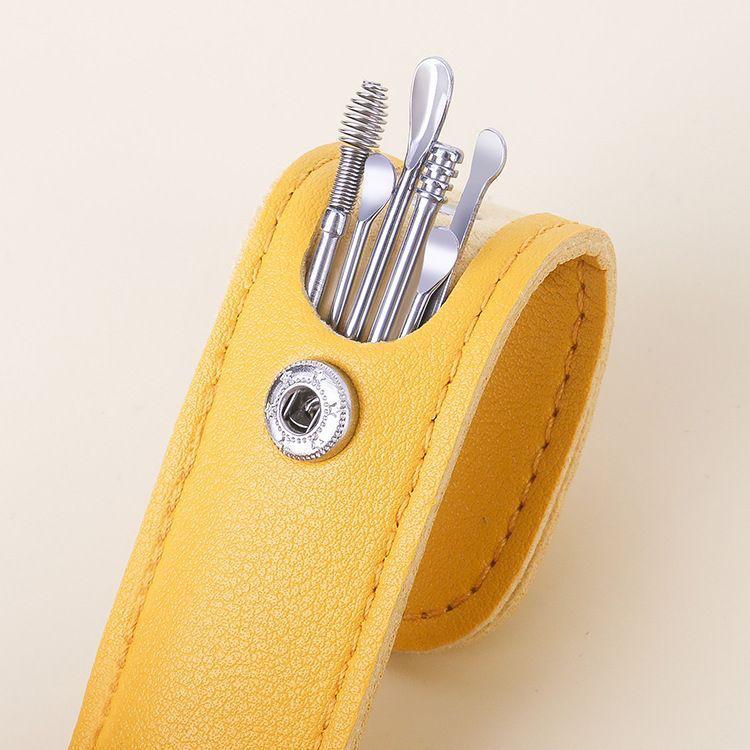 Ear Wax Cleaning Kit β 6-in-1 with Leather Pouch!