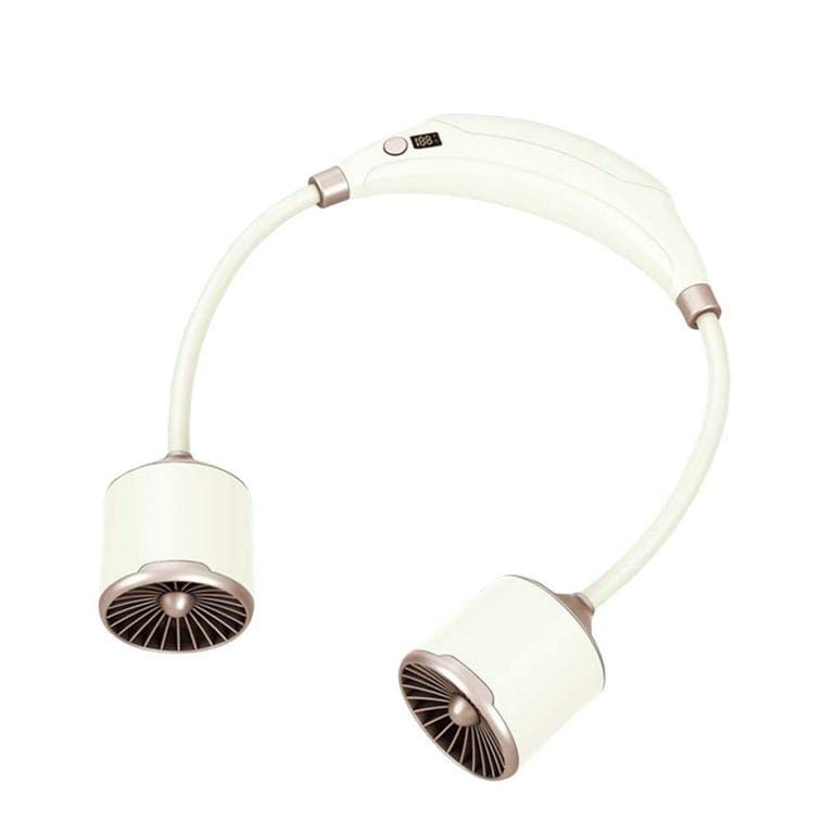 Portable USB Neck Fan – Mini Air Conditioner with LED Display, random color