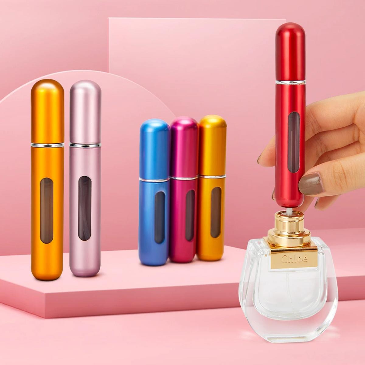 Perfume Refiller Bottles - Pack of 3 (Random Color)