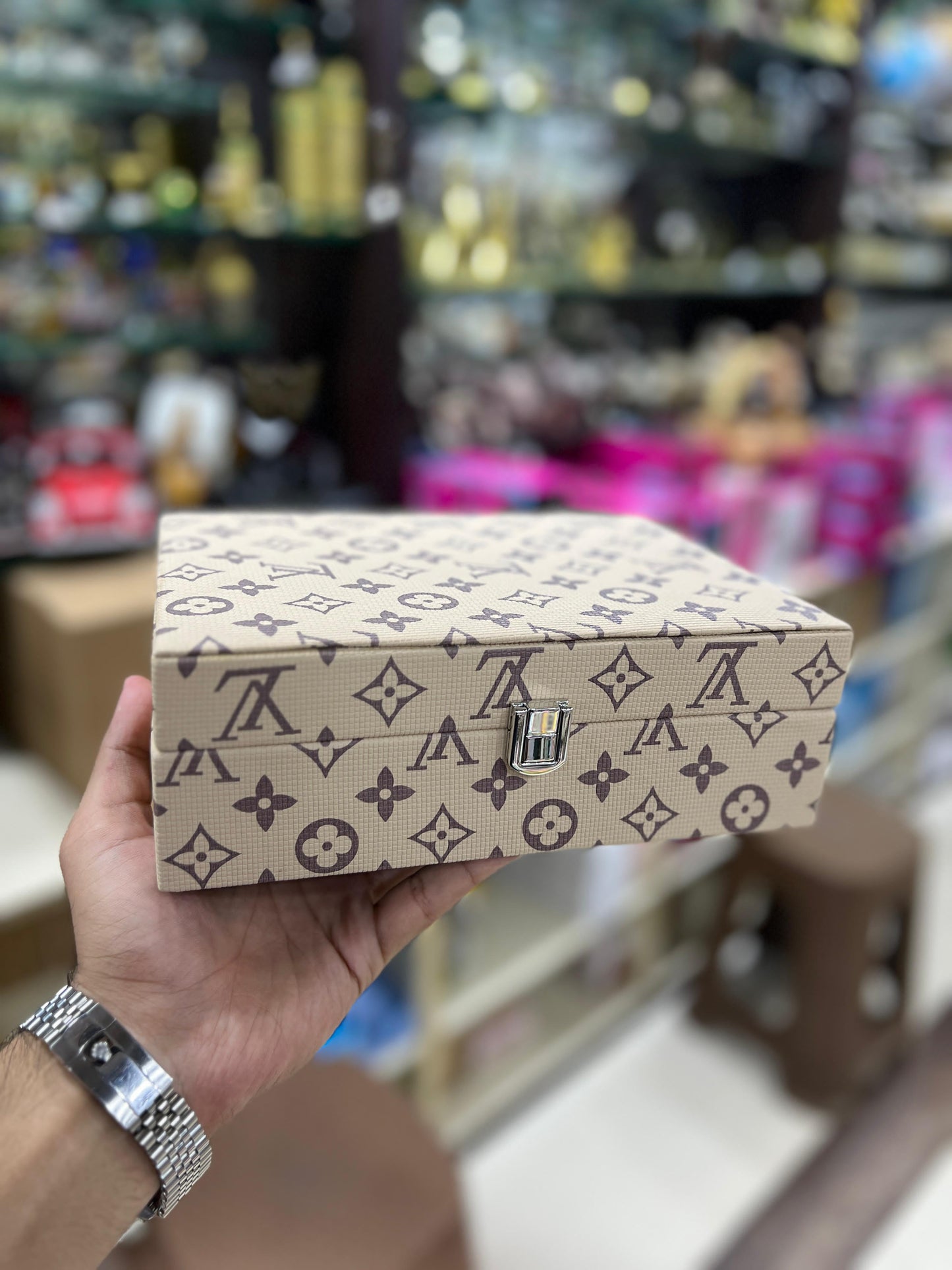 LV Printed Ragzeen Jewellery Box – Elegant Organizer for Your Precious Pieces