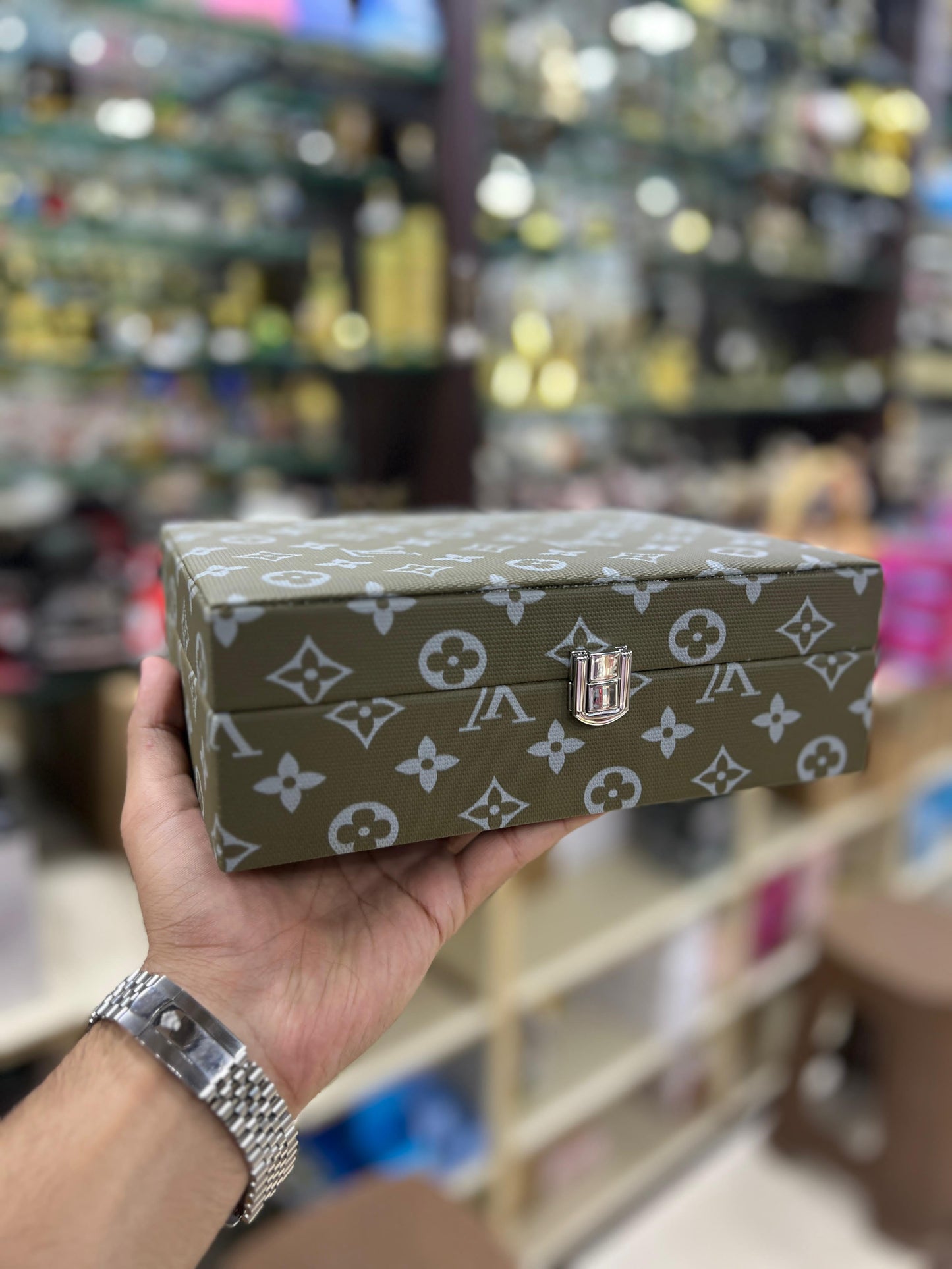 LV Printed Ragzeen Jewellery Box – Elegant Organizer for Your Precious Pieces