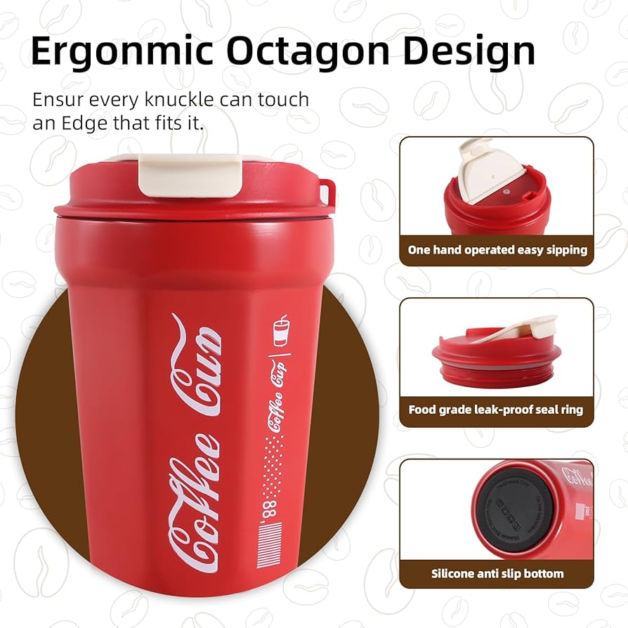 π Coffee Cola Vacuum Cup | π Leak-Proof β’ β Hot & Cold β’ π‘ 380ml