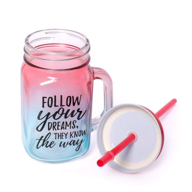 Crystal Colored Mason Jar