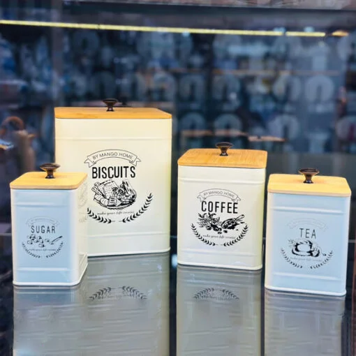 Metal Food Containers Set of 4