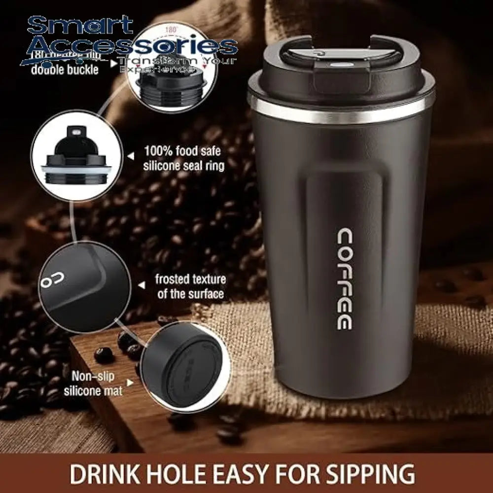 π€ Smart Thermal Coffee Mug with LED Display π‘ Stay Stylish, Sip Smart!