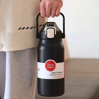 1500ml Hot & Cold Bottle 🥤 | Leakproof 💧 | Stainless Steel 🛡️