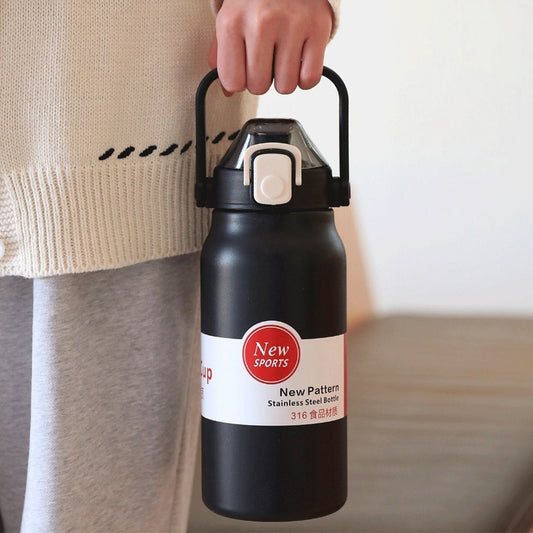 1500ml Hot & Cold Bottle 🥤 | Leakproof 💧 | Stainless Steel 🛡️