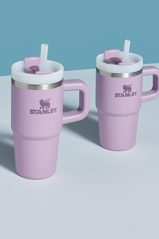💜 Purple Stanley 14oz Tumbler – Stylish, Spill-Proof & Fun!