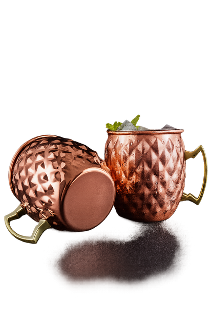 1 Pc 550ml Hammered Copper Mug – Elegant Drinkware for Cocktails & More
