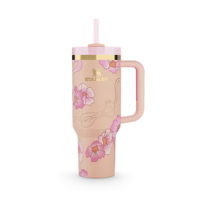 Pink Floral Tumbler – Sip Pretty, Stay Refreshed!