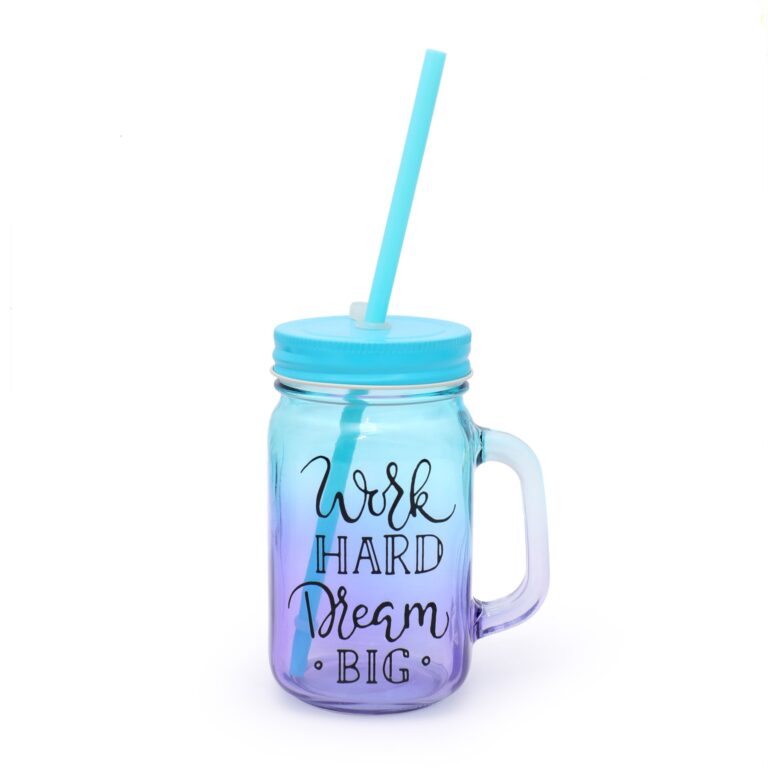 Crystal Colored Mason Jar