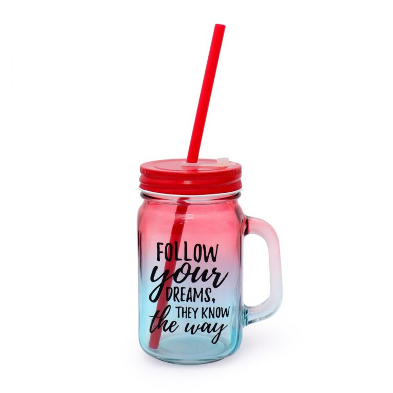 Crystal Colored Mason Jar