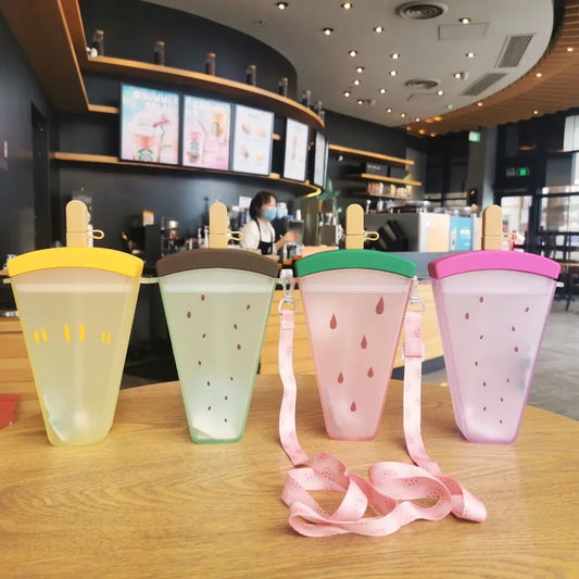 Fruit-Inspired Silicone Water Bottle – Cute & Portable
