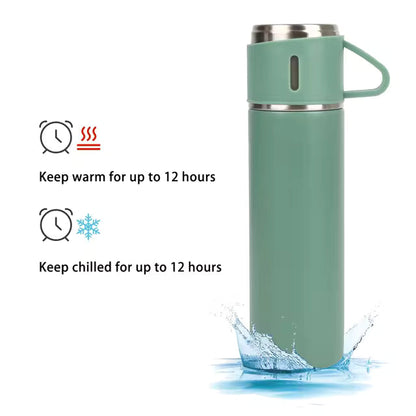 🌟 500ML Vacuum Flask Bottle – Sleek, Single Cup Design for Everyday Use