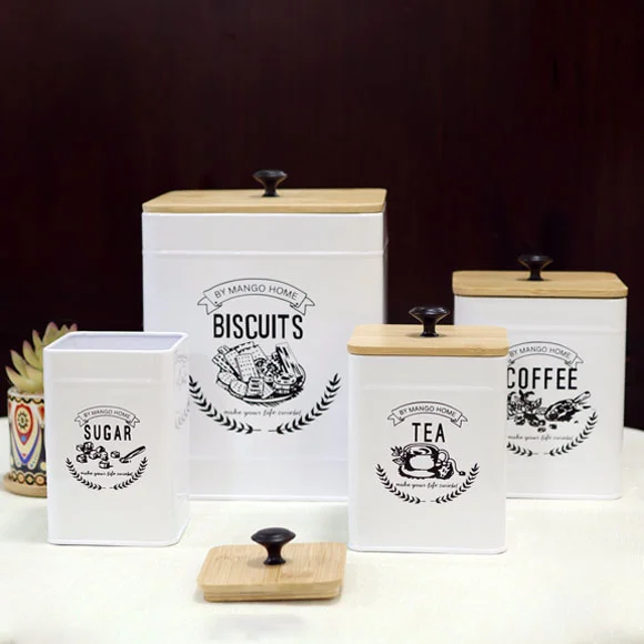 Metal Food Containers Set of 4