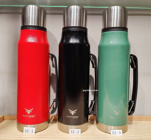 🔥 Thermotrek 33.8 oz (1000 mL) Insulated Thermos – Copper Orange 🧊 | Leak-Proof &amp; Travel-Ready