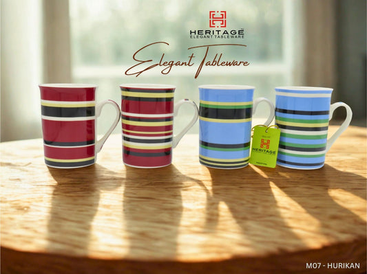 🧡 Ceramic Mugs – Pack of 6 ☕ | Perfect for Coffee & Tea 🍵