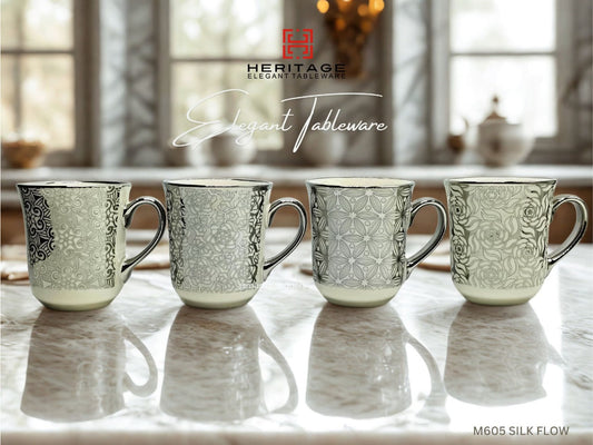 ☕ Elegant Cup – 350ml 🌿 Set of 6