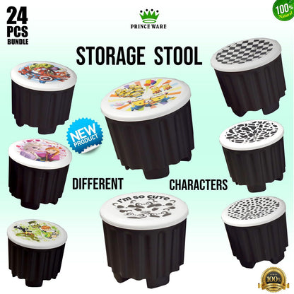 Drum Storage Kids Stool Box - Pack of 2