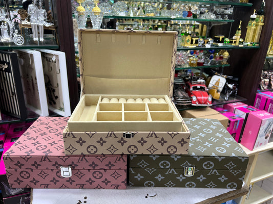 LV Printed Ragzeen Jewellery Box – Elegant Organizer for Your Precious Pieces