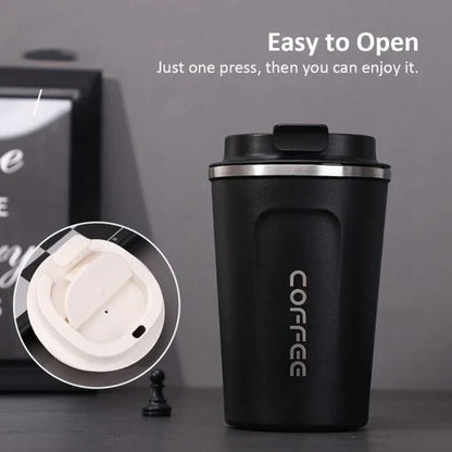 🖤 Smart Thermal Coffee Mug with LED Display 💡 Stay Stylish, Sip Smart!