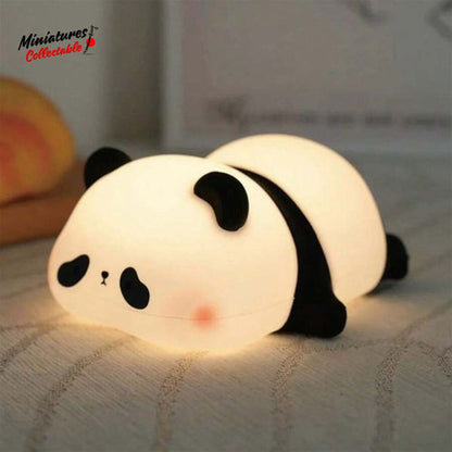 Cute Panda Silicone Lamp – Soft & Rechargeable Night Light