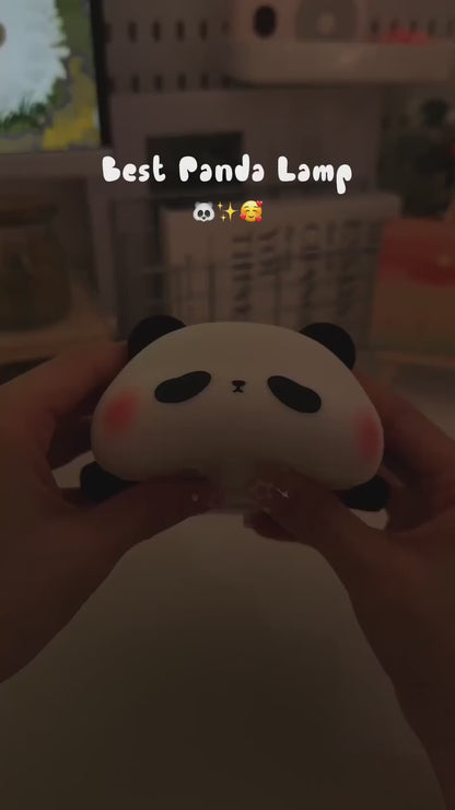 Cute Panda Silicone Lamp – Soft & Rechargeable Night Light