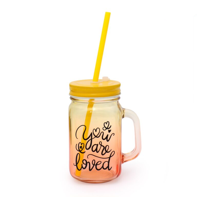 Crystal Colored Mason Jar
